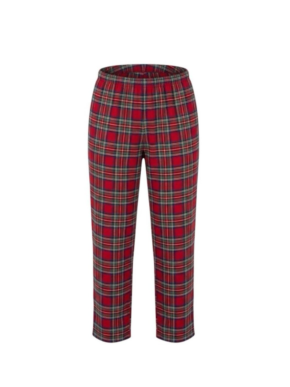 Holiday Time Womens Red Plaid Pajama Pants Size Small S 4-6 Cotton Blend Lounge